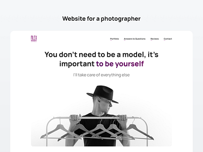 Website for a photographer