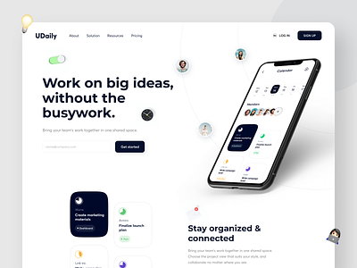 Udaily - Task Manager Landing