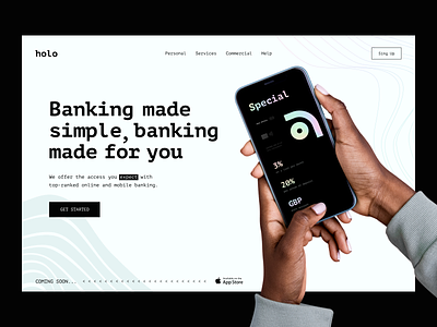 Holo Banking - Homepage