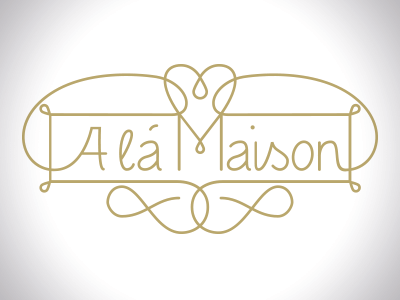 A lá Maison bakery lettering type