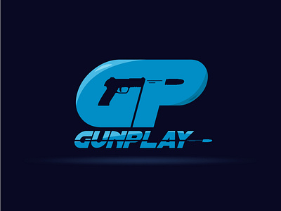 Gunplay Studios blue graphicdesign gunplay guns illustration logo logodesigner logomaker shades