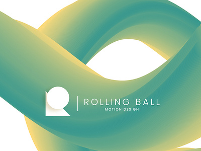 Rolling ball dynamic logo geometric art gradient graphicdesign green illustration rollingball shades