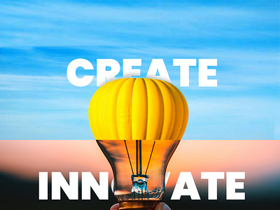 Creat - Innovate creative graphicdesign innovation photoshop photoshopinspiration yellow