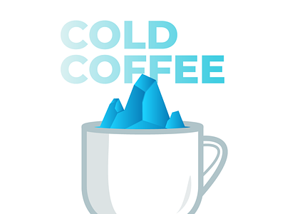 COLD COFFEE bluegradient blueshades creative design designagency designsprint graphicdesign illustration inspiredesign