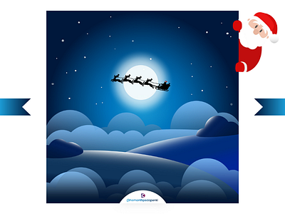 Santa's on his way! @christmas @illustration