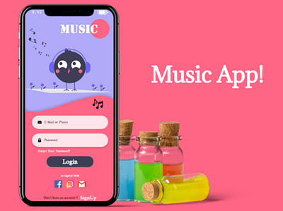 Music app design ui ux