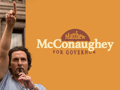 McConaughey for Texas american branding election patriotic political design political logo politics vector vote