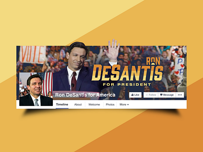 Ron DeSantis for President american branding election patriotic political political logo politics