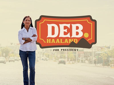 Deb Haaland for America american arizona branding election native american native american art new mexico patriotic pol political logo politics southwestern