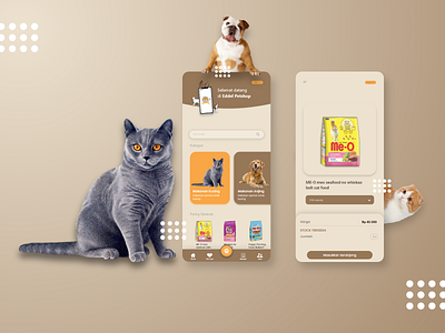 Pet Shop App app app ui ux design mobile app design mobile ui pet petshop typography ui ux