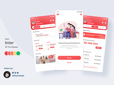 Provider Apps (Redesign MyIndiHome) app ui ux indonesia designer mobile app design myindihome telkom typography ui ux