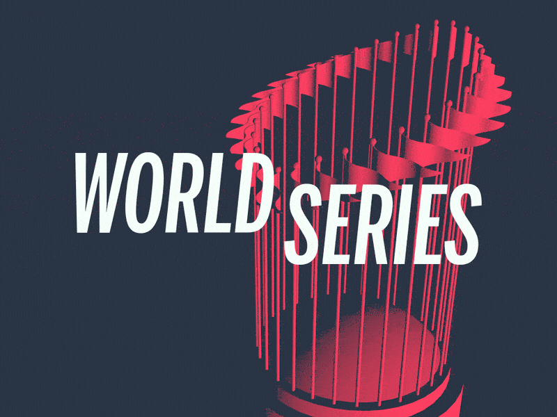 World Series trophy 3d baseball boston cinema 4d mlb red sox trophy world series