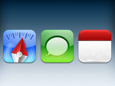 amoenum WIP calendar icons iphone safari sms theme