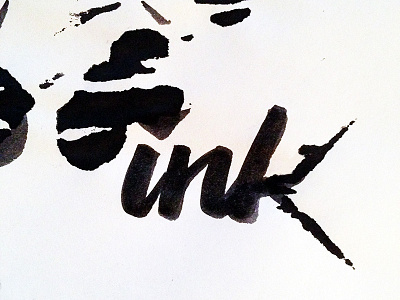 Spilled Ink handlettering lettering typography