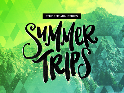 Summer Trips Lettering