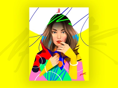 Colours of Life art artwork contemporaryart digital illustration digital painting digitalart drawing girl graphic graphic art graphics hair illustration painting portrait portrait painting poster poster art print visual design