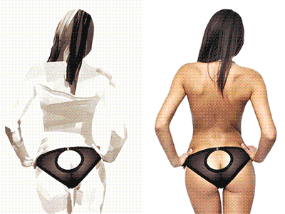 Lena-Lena process animation animation artwork brush gif girl illustration lingerie process sexy step