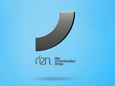 Rizn logo 3d 3d logo
