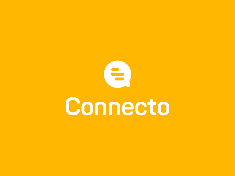 Connecto Logo variants bot brand branding chat chatbot conversation logo logotype symbol type typo