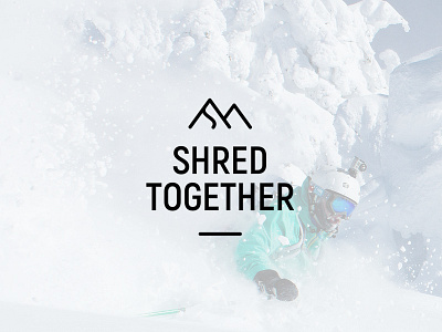 Shred Together New logo clean logo logotype minimal mnml simple snowboard symbol type typography winter