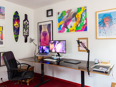 Studio space 2k19 art artwork atelier designer illustration office space studio