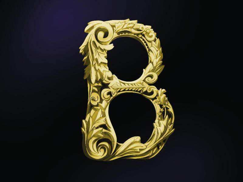 B for Baroque by Tanya Yeremeyeva on Dribbble