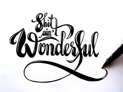 Monday after Thanksgiving weekend calligraphy doodle for fun hand lettered illustrated illustration lettering monday morning type typography wonderful