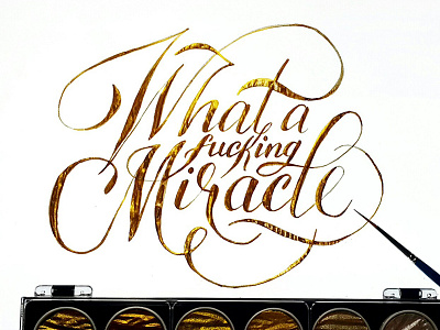 Gold+handwriting