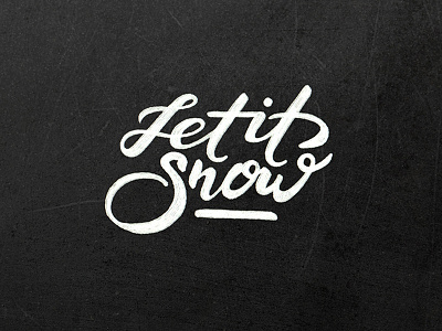 Let it Snow calligraphy handdrawn handlettered handlettering holidays illustration lettering simplistic snow type typography winter