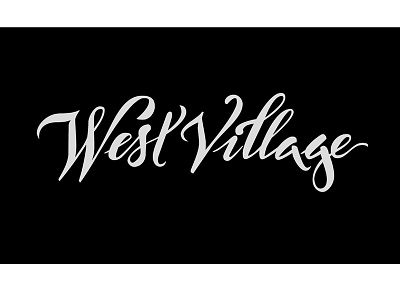 West Village brush calligraphy design handlettering illustration lettering logo new york nyc type typography west village