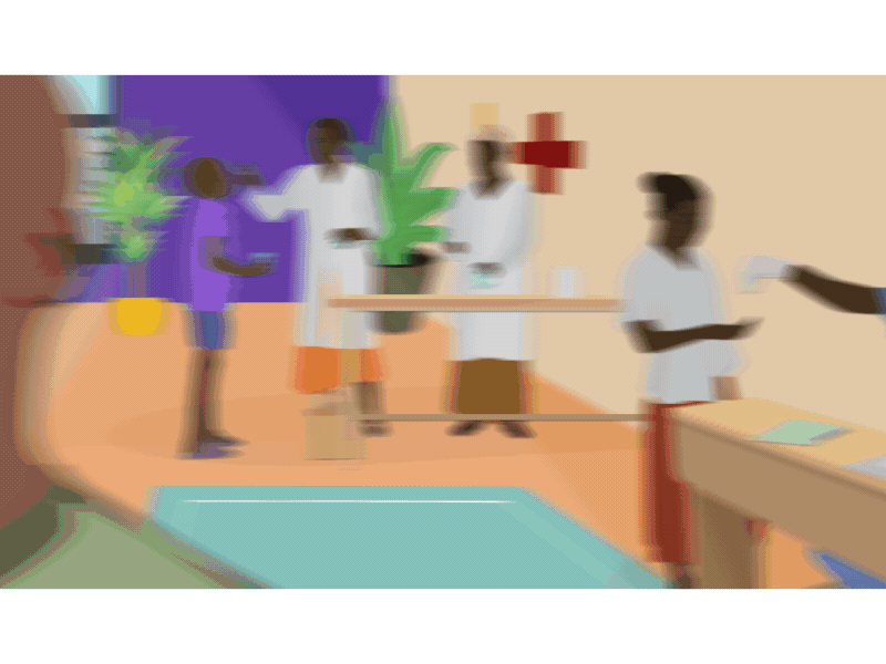 Doctor // Village design vector africa transition people animation motion graphics after effects illustration illustrator river doctor