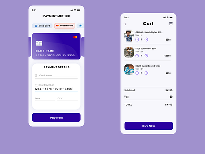 DAILY UI 002 Credit Card 💳 Checkout Screen Page