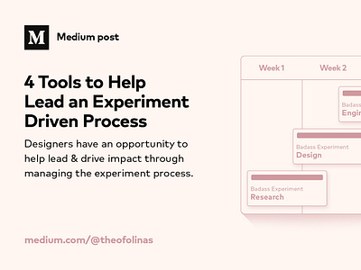 Medium Post | 4 Tools to Help Lead an Experiment Driven Process