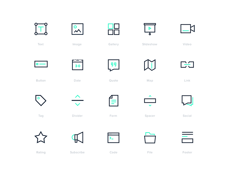 Email Composer - Icon set