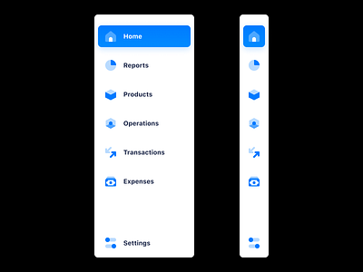 Dashboard Menu - Icons blue dashboard ui icons pack menu bar minimal ui ux
