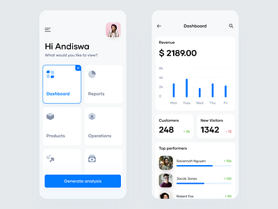 Mobile Dashboard components dashboard interface minimal mobile ui