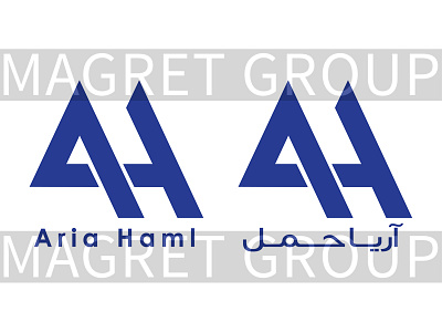 Logo reconstruction branding graphic design logo magret group گروه مگرط