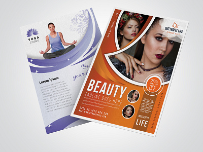 Beauty and Yoga Flyer