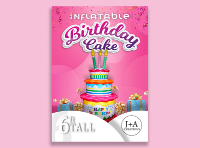 Birthday Cake Poster birthday birthday cake photoshop poster poster design
