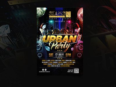 Urban Party Flyer awesome eyecatching flyer design graphicdesign party flyer photoshop professional urban party