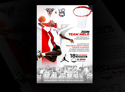 Sports Flyer advertising basketball club sports flyer