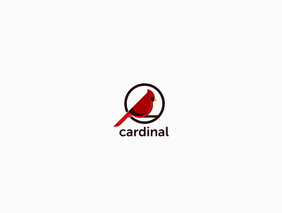 Simple Logo Cardinal Bird animals bird logo cardinal icon illustration simple simple logo