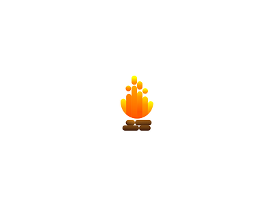 Camp Fire animals campfire fire icon simple