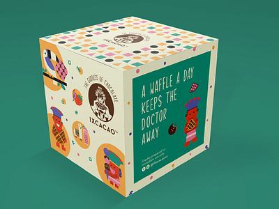 Ixcacao Waffle Package Design