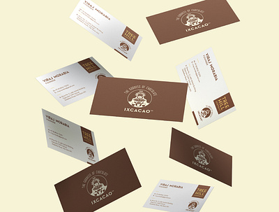 Ixcacao Business Card Design branding design dessert detailed ixcacao layout