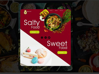 Restaurant. Landing page