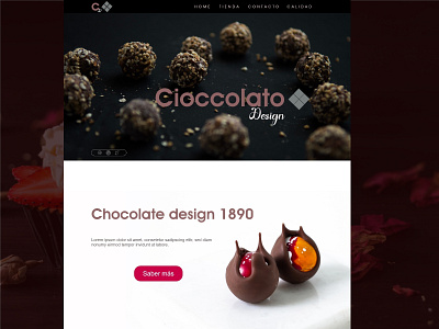 chocolate branding creative design designs designweb landing page ui ux web webdesign website website design