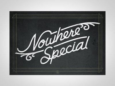 Nowhere Special postcard bobby dixon lettering postcard type typography