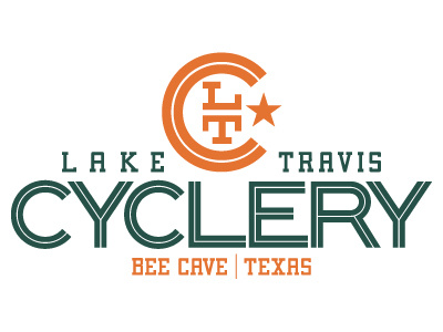 Lake Travis Cyclery logo bobby dixon branding identity lake travis cyclery logo