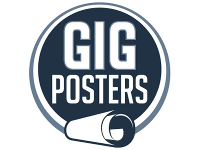 Gigposters.com logo bobby dixon branding gigposters.com identity logo